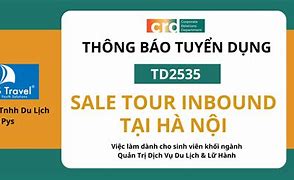 Tuyển Dụng Sales Tour Inbound